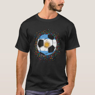 Argentijnse voetbalploeg Nationale vlag Jerse Foot T-shirt
