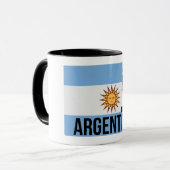 Argentijnse voetbalspeler gebruikt punt als bal mok (Voorkant links)