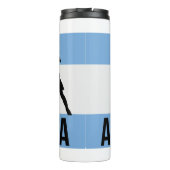 Argentijnse voetbalspeler gebruikt punt als bal thermosbeker (Achterkant)