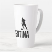 Argentijnse voetbalspeler gebruikt punt als bal Tw Latte Mok (Rechterhoek)