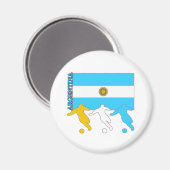 Argentijnse voetspelers magneet (Voorkant / Achterkant)