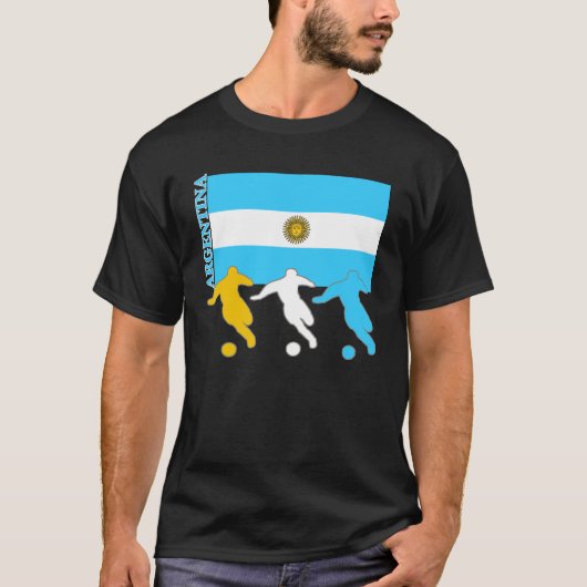 Argentijnse voetspelers t-shirt (Voorkant)