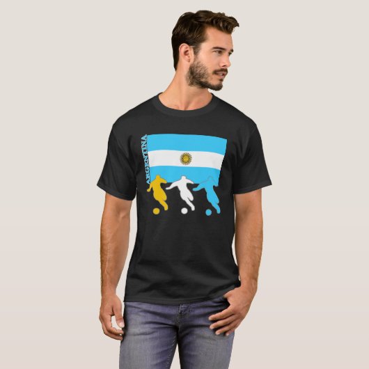 Argentijnse voetspelers t-shirt (Voorkant volledig)