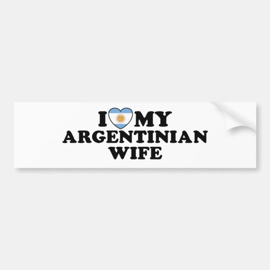 Argentijnse vrouw bumpersticker (Voorkant)