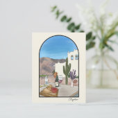 Argentijnse waterverf ansichtkaart briefkaart (Staand voorkant)