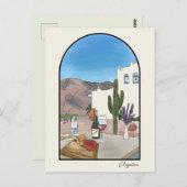 Argentijnse waterverf ansichtkaart briefkaart (Voorkant / Achterkant)