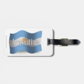 Argentijnse Waving Flag Bagagelabel (Achterkant horizontaal)