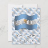 Argentijnse Waving Flag Kaart (Voorkant)