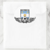 Argentijnse wereldkampioenen Winged futbol Ronde Sticker (Tas)
