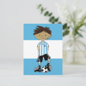 Argentijnse WK Voetbal Briefkaart (Staand voorkant)