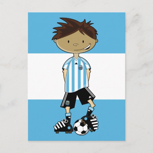 Argentijnse WK Voetbal Briefkaart (Voorkant)
