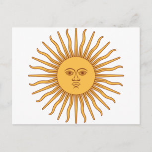 Argentijnse zon briefkaart