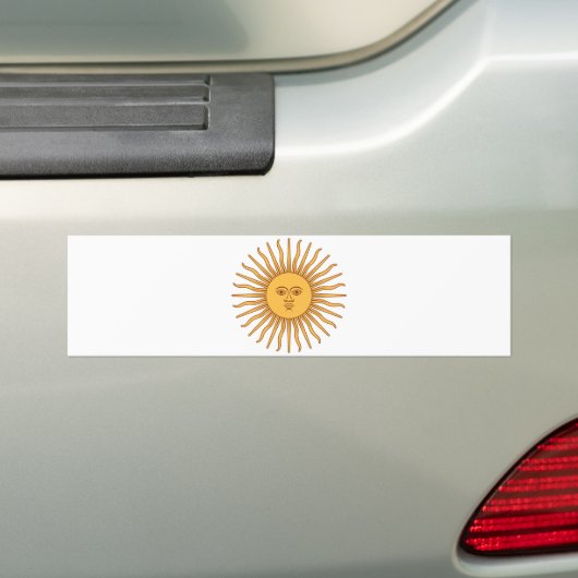 Argentijnse zon bumpersticker (Op auto)