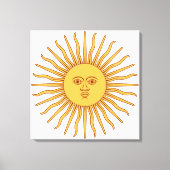 Argentijnse zon canvas afdruk (Voorkant)