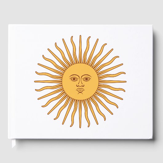 Argentijnse zon gastenboek (Voorkant)