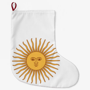 Argentijnse zon grote kerstsok