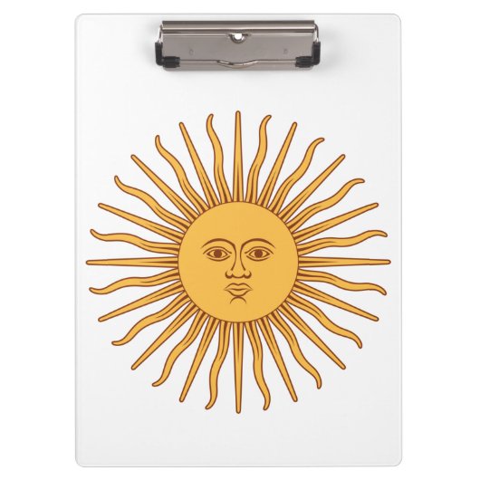 Argentijnse zon klembord (Voorkant)