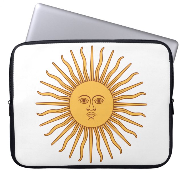 Argentijnse zon laptop sleeve (Voorkant)