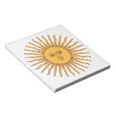 Argentijnse zon notitieblok (Schuin)