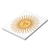 Argentijnse zon notitieblok (Linkerzijde)