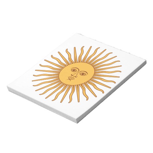 Argentijnse zon notitieblok (Linkerzijde)