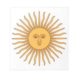 Argentijnse zon notitieblok