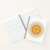 Argentijnse zon notitieboek (Binnen)