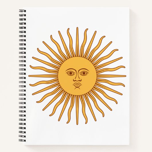 Argentijnse zon notitieboek (Voorkant)