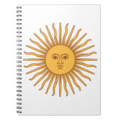 Argentijnse zon notitieboek (Voorkant)