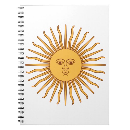 Argentijnse zon notitieboek (Voorkant)