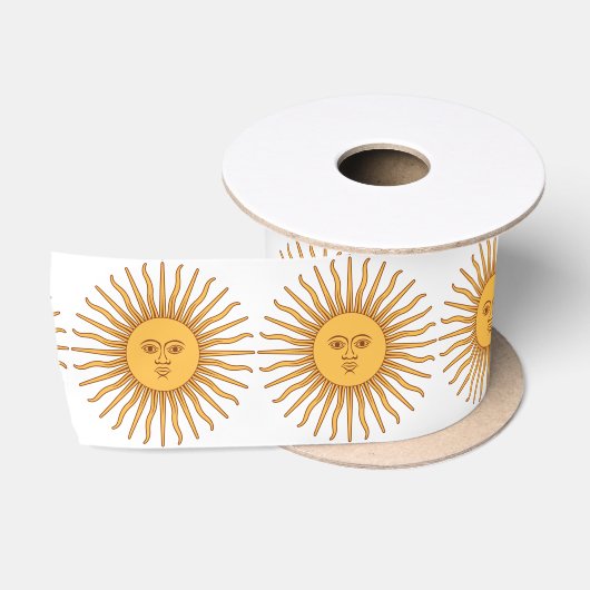 Argentijnse zon satijnen lint (Spoel)