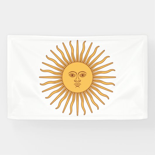 Argentijnse zon spandoek (Horizontaal)