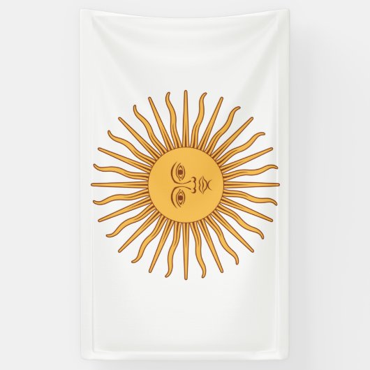 Argentijnse zon spandoek (Verticaal)