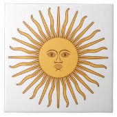Argentijnse zon tegeltje (Voorkant)
