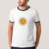 Argentijnse zon van mei symbool T-shirt (Voorkant)