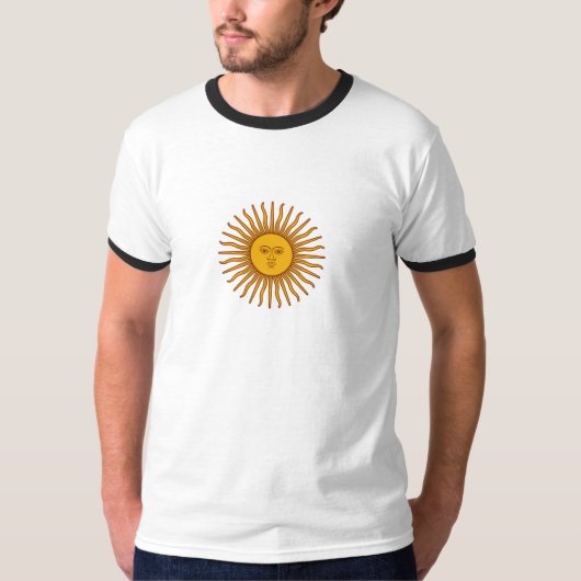 Argentijnse zon van mei symbool T-shirt (Voorkant)