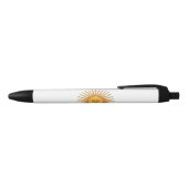 Argentijnse zon zwarte inkt pen (Bovenkant)