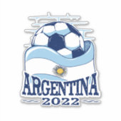 ARGENTINA 2022 ARGENTINA FLAG SOCCER STICKER (Voorkant)