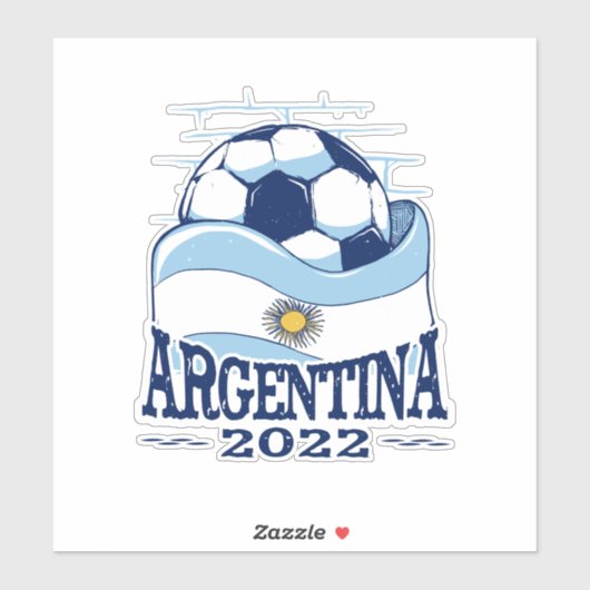 ARGENTINA 2022 ARGENTINA FLAG SOCCER STICKER (Vel)