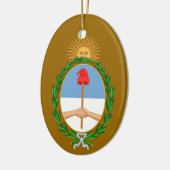 ARGENTINA* - Aangepaste kerstversiering Keramisch Ornament (Links)