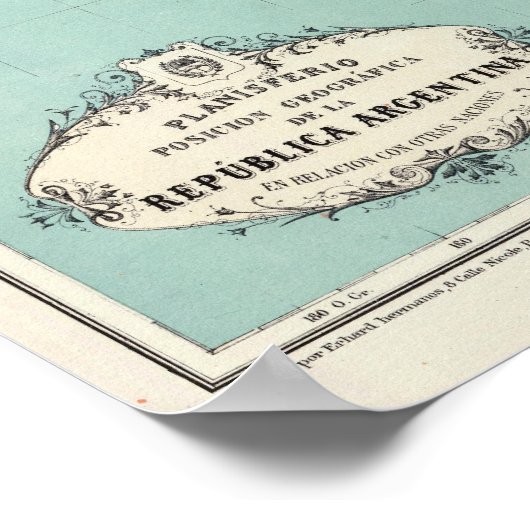 Argentina Atlas 3 Poster (Hoek)