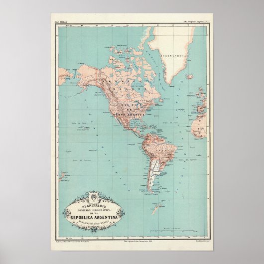 Argentina Atlas 3 Poster (Voorkant)