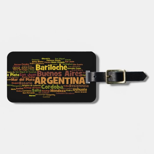ARGENTINA Bagagelabel (Voorkant horizontaal)