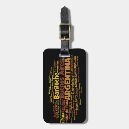 ARGENTINA Bagagelabel (Voorkant verticaal)