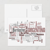 ARGENTINA Briefkaart (Voorkant / Achterkant)