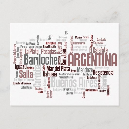 ARGENTINA Briefkaart (Voorkant)