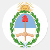 argentina emblem ronde sticker (Voorkant)