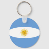 Argentina Fisheye Flag Sleutelhanger (Voorkant)