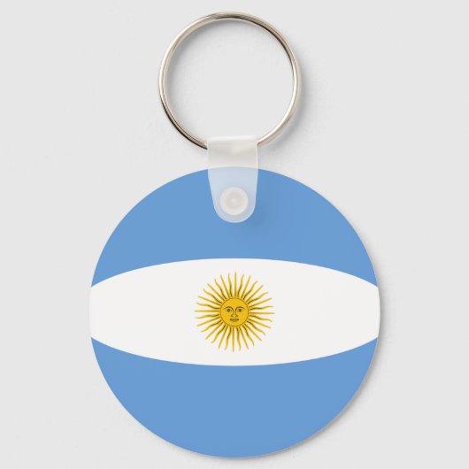 Argentina Fisheye Flag Sleutelhanger (Voorkant)