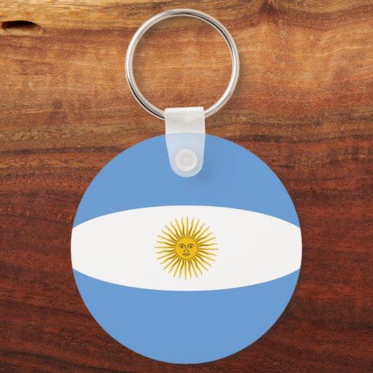 Argentina Fisheye Flag Sleutelhanger (Voorkant)
